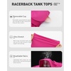 image:imageRUNNING GIRL Tank Tops with Built in BrasWorkout Racerback Tank Tops for Women Athletic Yoga TopAhot Pink