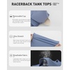 image:imageRUNNING GIRL Tank Tops with Built in BrasWorkout Racerback Tank Tops for Women Athletic Yoga TopAlight Blue