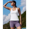 image:imageRUNNING GIRL Tank Tops with Built in BrasWorkout Racerback Tank Tops for Women Athletic Yoga TopAwhite