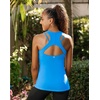 image:imageRUNNING GIRL Tank Tops with Built in BrasWorkout Racerback Tank Tops for Women Athletic Yoga TopBbright Blue