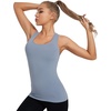 image:imageRUNNING GIRL Tank Tops with Built in BrasWorkout Racerback Tank Tops for Women Athletic Yoga TopBlight Blue