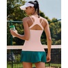 image:imageRUNNING GIRL Tank Tops with Built in BrasWorkout Racerback Tank Tops for Women Athletic Yoga TopBpink