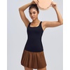 image:imageRUNNING GIRL Workout Tank Tops for Women with Built in BraGym Athletic Yoga Tops Tight Square Neck Sleeveless ShirtsBlack