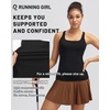image:imageRUNNING GIRL Workout Tank Tops for Women with Built in BraGym Athletic Yoga Tops Tight Square Neck Sleeveless ShirtsBlack