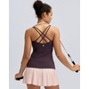 image:imageRUNNING GIRL Workout Tank Tops for Women with Built in BraGym Athletic Yoga Tops Tight Square Neck Sleeveless ShirtsDeep Purple