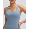 image:imageRUNNING GIRL Workout Tank Tops for Women with Built in BraGym Athletic Yoga Tops Tight Square Neck Sleeveless ShirtsDusty Blue