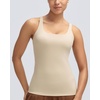 image:imageRUNNING GIRL Workout Tank Tops for Women with Built in BraGym Athletic Yoga Tops Tight Square Neck Sleeveless ShirtsNude