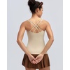 image:imageRUNNING GIRL Workout Tank Tops for Women with Built in BraGym Athletic Yoga Tops Tight Square Neck Sleeveless ShirtsNude