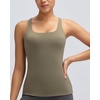 image:imageRUNNING GIRL Workout Tank Tops for Women with Built in BraGym Athletic Yoga Tops Tight Square Neck Sleeveless ShirtsOlive Green