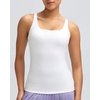 image:imageRUNNING GIRL Workout Tank Tops for Women with Built in BraGym Athletic Yoga Tops Tight Square Neck Sleeveless ShirtsWhite