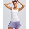 image:imageRUNNING GIRL Workout Tank Tops for Women with Built in BraGym Athletic Yoga Tops Tight Square Neck Sleeveless ShirtsWhite