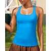 image:imageRUNNING GIRL Workout Tops for WomenRacerback Tank Tops with Built in BrasPadded Sports Bra Yoga Tank Athletic TopsAbright Blue