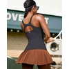image:imageRUNNING GIRL Workout Tops for WomenRacerback Tank Tops with Built in BrasPadded Sports Bra Yoga Tank Athletic TopsAdark Grey