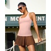 image:imageRUNNING GIRL Workout Tops for WomenRacerback Tank Tops with Built in BrasPadded Sports Bra Yoga Tank Athletic TopsAflush Pink