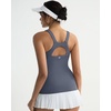 image:imageRUNNING GIRL Workout Tops for WomenRacerback Tank Tops with Built in BrasPadded Sports Bra Yoga Tank Athletic TopsAnavy