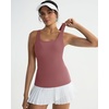 image:imageRUNNING GIRL Workout Tops for WomenRacerback Tank Tops with Built in BrasPadded Sports Bra Yoga Tank Athletic TopsArose Red