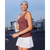 image:imageRUNNING GIRL Workout Tops for WomenRacerback Tank Tops with Built in BrasPadded Sports Bra Yoga Tank Athletic TopsAtaupe