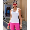 image:imageRUNNING GIRL Workout Tops for WomenRacerback Tank Tops with Built in BrasPadded Sports Bra Yoga Tank Athletic TopsAwhite