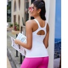 image:imageRUNNING GIRL Workout Tops for WomenRacerback Tank Tops with Built in BrasPadded Sports Bra Yoga Tank Athletic TopsAwhite