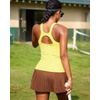 image:imageRUNNING GIRL Workout Tops for WomenRacerback Tank Tops with Built in BrasPadded Sports Bra Yoga Tank Athletic TopsAyellow