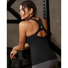 image:imageRUNNING GIRL Workout Tops for WomenRacerback Tank Tops with Built in BrasPadded Sports Bra Yoga Tank Athletic TopsDblack