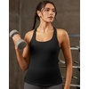 image:imageRUNNING GIRL Workout Tops for WomenRacerback Tank Tops with Built in BrasPadded Sports Bra Yoga Tank Athletic TopsDblack