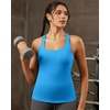 image:imageRUNNING GIRL Workout Tops for WomenRacerback Tank Tops with Built in BrasPadded Sports Bra Yoga Tank Athletic TopsDbright Blue
