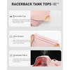 image:imageRUNNING GIRL Workout Tops for WomenRacerback Tank Tops with Built in BrasPadded Sports Bra Yoga Tank Athletic TopsDflush Pink