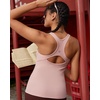 image:imageRUNNING GIRL Workout Tops for WomenRacerback Tank Tops with Built in BrasPadded Sports Bra Yoga Tank Athletic TopsDflush Pink