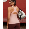 image:imageRUNNING GIRL Workout Tops for WomenRacerback Tank Tops with Built in BrasPadded Sports Bra Yoga Tank Athletic TopsDflush Pink