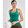 image:imageRUNNING GIRL Workout Tops for WomenRacerback Tank Tops with Built in BrasPadded Sports Bra Yoga Tank Athletic TopsDgreen
