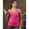 image:imageRUNNING GIRL Workout Tops for WomenRacerback Tank Tops with Built in BrasPadded Sports Bra Yoga Tank Athletic TopsDhot Pink