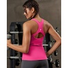 image:imageRUNNING GIRL Workout Tops for WomenRacerback Tank Tops with Built in BrasPadded Sports Bra Yoga Tank Athletic TopsDhot Pink