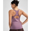 image:imageRUNNING GIRL Workout Tops for WomenRacerback Tank Tops with Built in BrasPadded Sports Bra Yoga Tank Athletic TopsDpurple