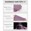 image:imageRUNNING GIRL Workout Tops for WomenRacerback Tank Tops with Built in BrasPadded Sports Bra Yoga Tank Athletic TopsDpurple
