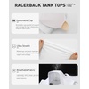image:imageRUNNING GIRL Workout Tops for WomenRacerback Tank Tops with Built in BrasPadded Sports Bra Yoga Tank Athletic TopsDwhite