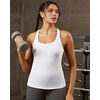 image:imageRUNNING GIRL Workout Tops for WomenRacerback Tank Tops with Built in BrasPadded Sports Bra Yoga Tank Athletic TopsDwhite