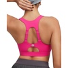 image:imageRUNNING GIRL Sports Bras for Women High Support Adjustable Straps High Impact Racerback Bra with Hook Closure Molded CupDhot Pink