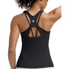 image:imageRUNNING GIRL Tank Tops with Built in BrasWorkout Racerback Tank Tops for Women Athletic Yoga TopAblack