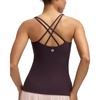 image:imageRUNNING GIRL Workout Tank Tops for Women with Built in BraGym Athletic Yoga Tops Tight Square Neck Sleeveless ShirtsDeep Purple
