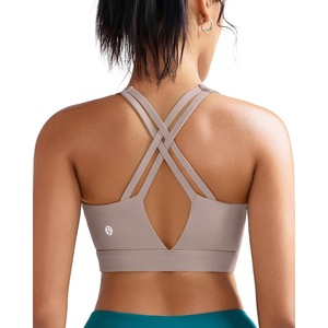 image:imageRUNNING GIRL Sports Bra for Women High Support Molded Cup High Impact Sports Bras with Sewn in Pads Strappy Running BraMica