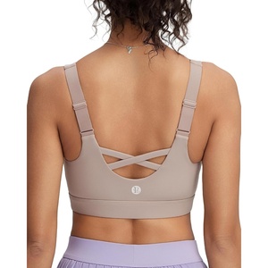 image:imageRUNNING GIRL Sports Bras for Women High Support Adjustable Straps High Impact Sports Bras with Sewn in Pads Workout BraMica
