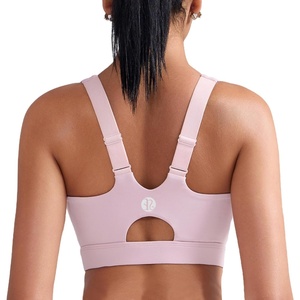 image:imageRUNNING GIRL Sports Bras for Women High SupportAdjustable Strap Molded Cup Sports Bra with Swen PadsPink