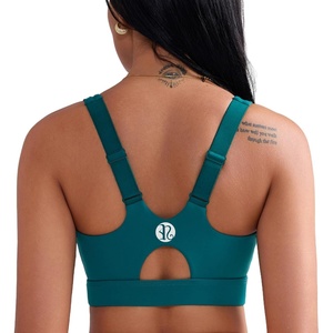 image:imageRUNNING GIRL Sports Bras for Women High SupportAdjustable Strap Molded Cup Sports Bra with Swen PadsTeal