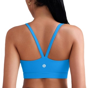 image:imageRUNNING GIRL Sports Bras for WomenLight Impact Molded Cup Strap Sports Bra with Sewn in PadsBest for AC CupAblue