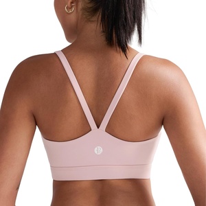 image:imageRUNNING GIRL Sports Bras for WomenLight Impact Molded Cup Strap Sports Bra with Sewn in PadsBest for AC CupApink