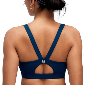 image:imageRUNNING GIRL Sports Bras for WomenLight Impact Molded Cup Strap Sports Bra with Sewn in PadsBest for AC CupBnavy Blue