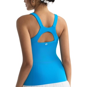 image:imageRUNNING GIRL Workout Tops for WomenRacerback Tank Tops with Built in BrasPadded Sports Bra Yoga Tank Athletic TopsAbright Blue
