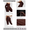image:imageRUNNING GIRL Buttery Soft High Waist Leggings for WomenTummy Control Workout Athletic Yoga Leggings with PocketsBrown