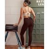 image:imageRUNNING GIRL Buttery Soft High Waist Leggings for WomenTummy Control Workout Athletic Yoga Leggings with PocketsBrown